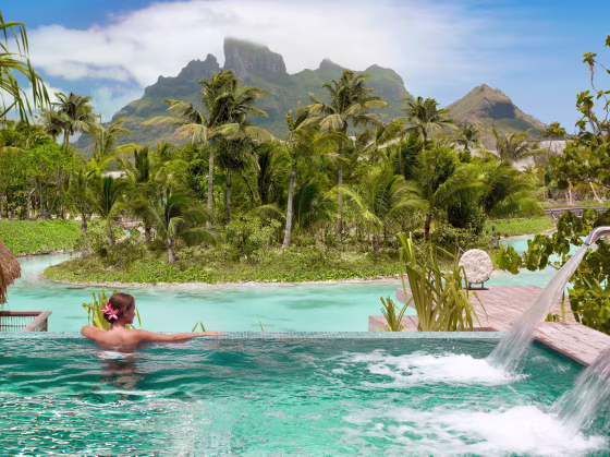 The Spa Water Experience at Four Seasons Bora Bora.